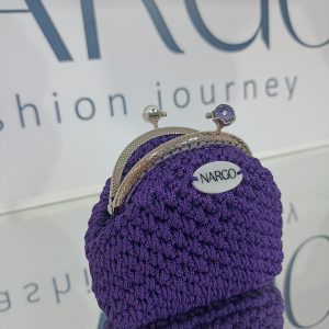 Χειροποίητο πλεκτό vintage πορτοφολάκι