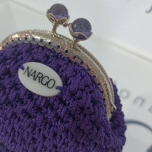 Χειροποίητο πλεκτό vintage πορτοφολάκι