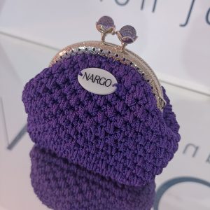 Χειροποίητο πλεκτό vintage πορτοφολάκι