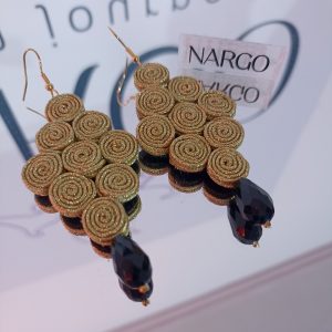 Alternative view of Κρεμαστά soutache σκουλαρίκια - Make it on your own! - Επιλέξτε χρώμα!