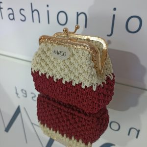 Alternative view of Πλεκτό vintage πορτοφόλι κλικ κλακ