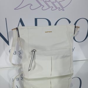 Γυναικεία λευκή τσάντα ώμου BAG TO BAG