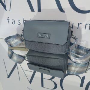 Γυναικείο τσαντάκι χιαστί BAG TO BAG με όψη blue denim.