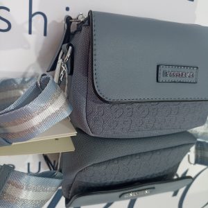 Γυναικείο τσαντάκι χιαστί BAG TO BAG με όψη blue denim.