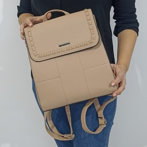 Γυναικείο σακίδιο πλάτης (backpack) BAG TO BAG σε μπεζ απόχρωση