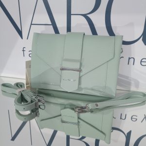 Γυναικεία τσάντα  καρπού ,ώμου / χιαστί  BAG TO BAG σε βεραμάν απόχρωση.