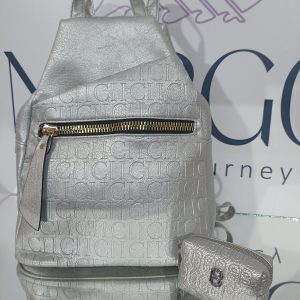 Γυναικείο σακίδιο πλάτης + ΔΩΡΟ ένα ασημί πορτοφολάκι BAG TO BAG!!!