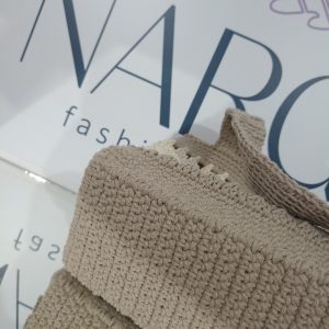 Χειροποίητη πλεκτή καλοκαιρινή τσάντα ώμου