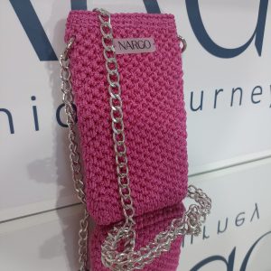 Πλεκτό παιδικό-εφηβικό τσαντάκι / θήκη κινητού