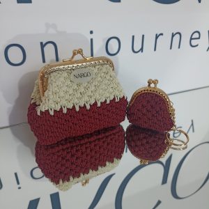 Σετ δώρου χειροποίητο πλεκτό πορτοφόλι και μπρελόκ!!!