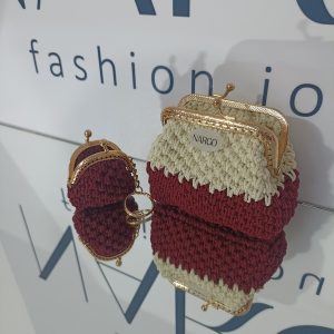 Σετ δώρου χειροποίητο πλεκτό πορτοφόλι και μπρελόκ!!!
