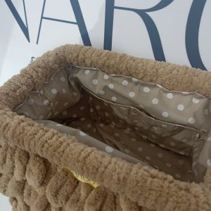 Χειροποίητη πλεκτή puffy bag!!!