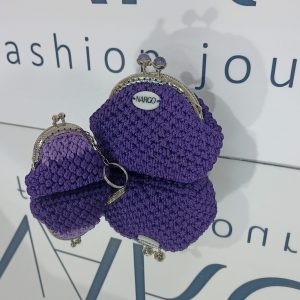 Σετ δώρου χειροποίητο πλεκτό πορτοφόλι και μπρελόκ!!!