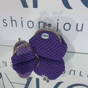 Σετ δώρου χειροποίητο πλεκτό πορτοφόλι και μπρελόκ!!!