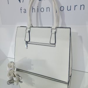 Alternative view of Γυναικεία λευκή τσάντα tote ώμου / χειρός