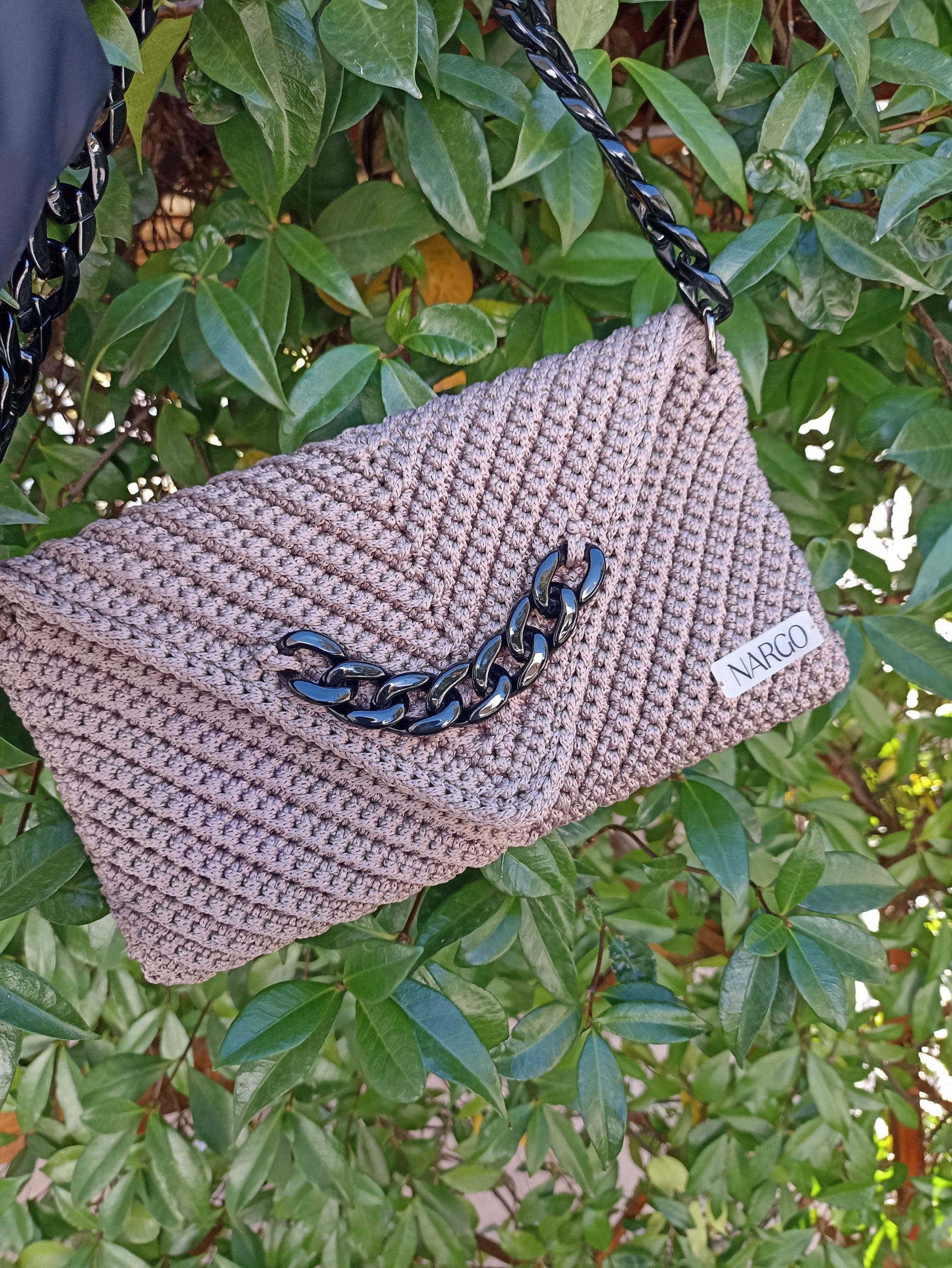 Πλεκτή τσάντα ώμου φάκελος - Make it on your own! - Επιλέξτε χρώμα! - Image 4