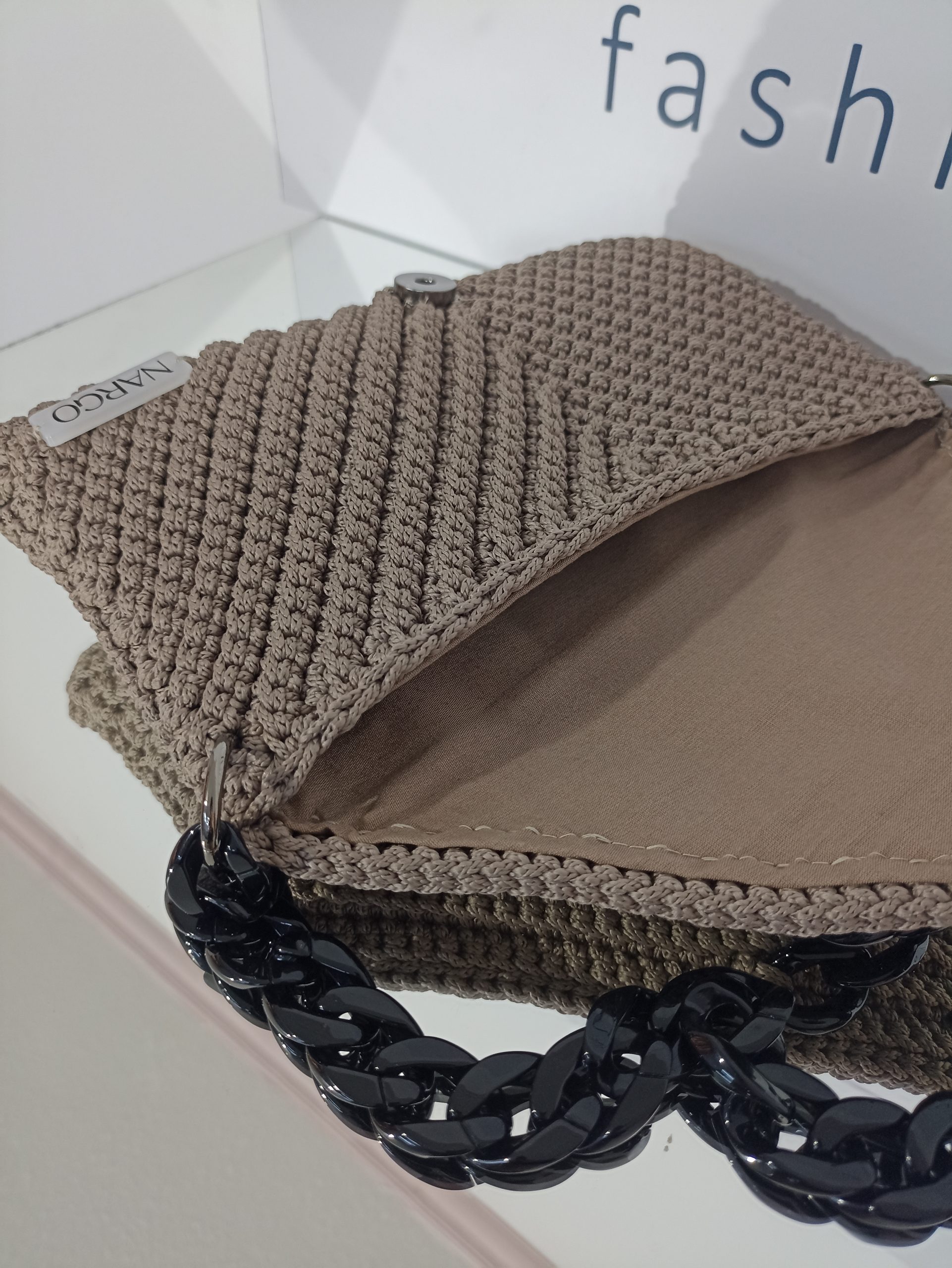 Πλεκτή τσάντα ώμου φάκελος - Make it on your own! - Επιλέξτε χρώμα! - Image 3