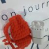 Χειροποίητο Mini Pouch για AirPods σε κοραλλί απόχρωση