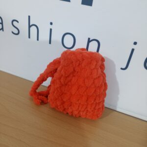 Χειροποίητο Mini Pouch για AirPods σε κοραλλί απόχρωση