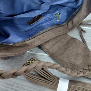 Γυναικεία τσάντα ώμου boho με κρόσσια BAG TO BAG - Καφέ - Image 4